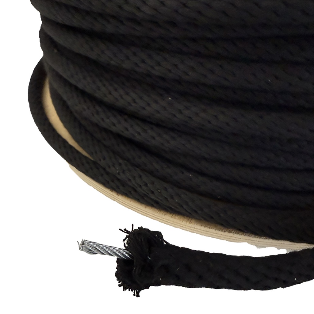 5/16" (#10) Black Cotton Bell Cord.